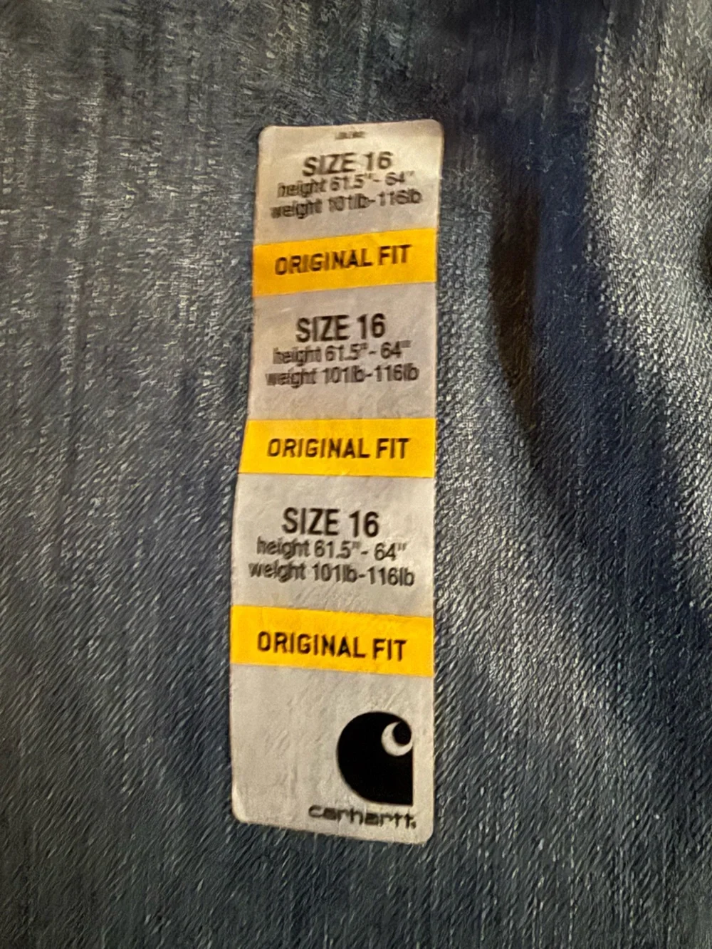 Carhartt Dark Blue Kids Carpenter Jeans